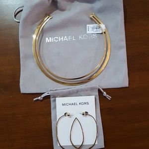 Michael Kors New Neck Collar and Earrings